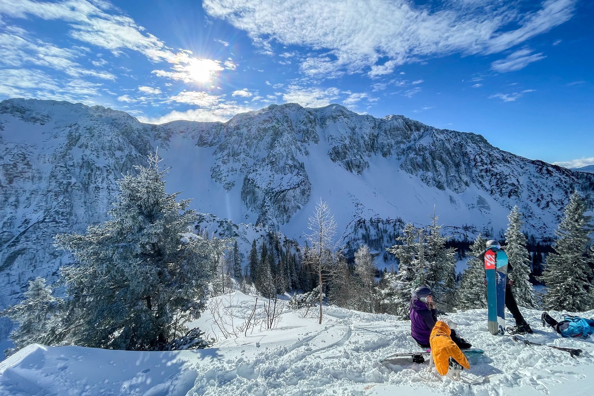 KARAVANKE. SPLITBOARDING ZELENICA. TRIANGEL