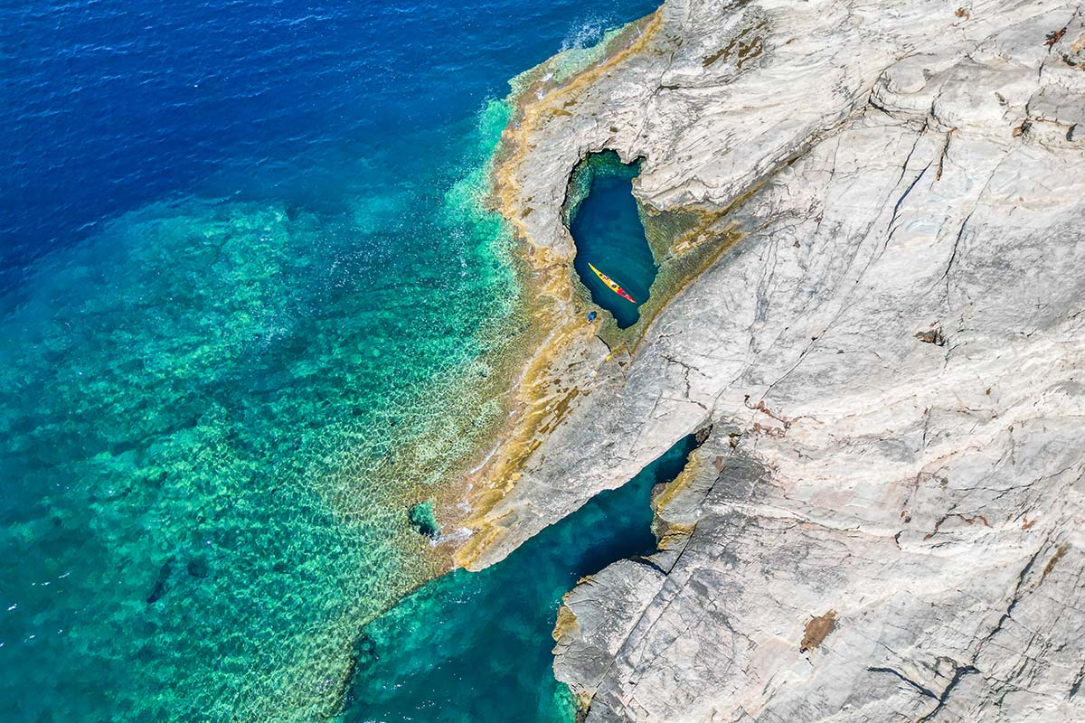 DUGI OTOK. BRBINJŠČICA. PEĆINA GOLUBINKA