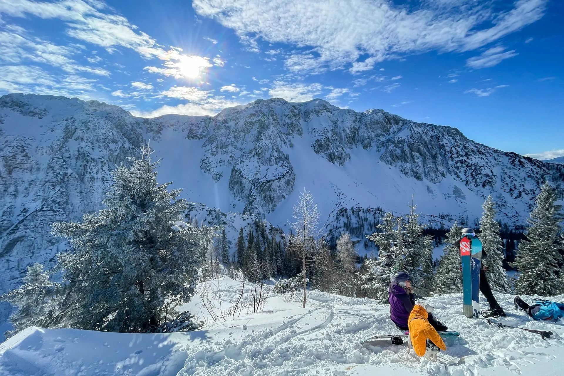 KARAVANKE. SPLITBOARDING ZELENICA. TRIANGEL